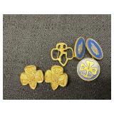 Girl Scout Brownie Pins & Girl Scout Eagle Pins