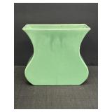 9' Haeger Green Curved Pottery Vase
