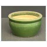 7.5' Green Ceramic Planter
