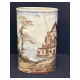 9.5' Hand Painted Ceramic Vase