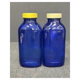 2- 6'ï¿½ Cobalt Blue Bottles