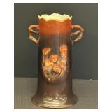 10' Altwasser Brown Porcelain Vase