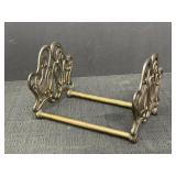 9' Ornate Brass Book Rack