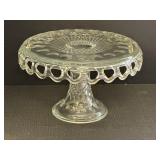 10.5' Glass Pedestal Cake Plate