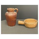 Stoneware 6' Pitcher & Pot