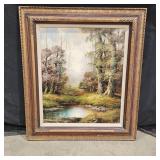 Althoff 'Forest' Framed Oil Painting