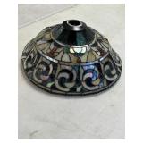 Stained glass style lamp shade, 16in