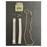 Watch Bands & Pin, Pocket Watch Chain, & Clasps