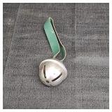 Vintage Metal Jingle Bell Ornament