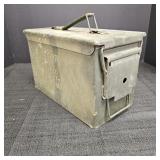 Vintage Metal Ammo Box