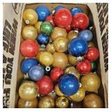 Vintage Multi-Colored Glass Xmas Ornaments