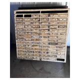 Egyptian Cigarette tins Hardware cabinet