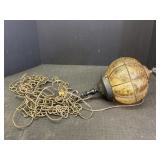 Amber Crackle glass hanging light fixture