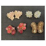 4 Pair Of Clip On Earrings