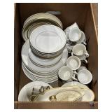 Gold trimmed dishes