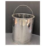 Stainless steel can w/ handle 12in tall x 10in in