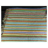 Multi Colored Crocheted Afghan