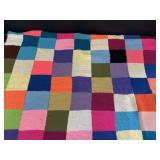 Multi Colored Knitted Afghan