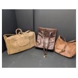 Jaclyn Smith tote bag, crocodile design purse &