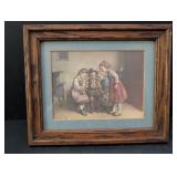 Edmund Adler Children with Bird Cage print in