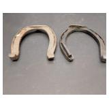 (2) Steel Horse Shoes  7in long x 6.75in wide &
