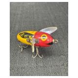 Wooden Heddon Crazy Crawler Fishing Lure
