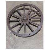 Decorative Wooden Spoke Wheel w/ Hub