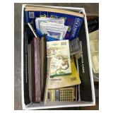 Cards, note pads, calculators