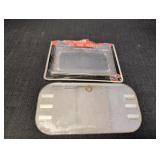 (2) car visor mirrors one marked Oldsmobile