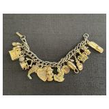 Gold & Silver Tone Charm Bracelet