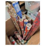 Christmas wrapping paper, boxes & bags