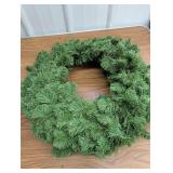 (6) 16in artificial Christmas wreaths