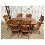 Hamilton & Spill dining table & 6 chairs, includes