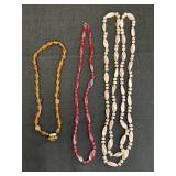 3 Beaded Necklaces