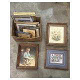 Variety of framed pictures