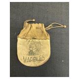 Leather Marbles Pouch