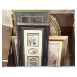 Variety of framed pieces