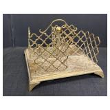 12x12'ï¿½ Ethan Allen Brass Table Book Rack