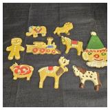 Vintage Painted Cookie Ornaments