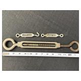 3 turnbuckles, 2 small & 1 large