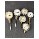 6 gauges, Ashcroft, Trerice, Rochester, USG, &