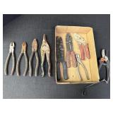 Pliers, tin snips, wire cutters & crimpers, misc.