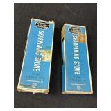 2 Carborundum 109 sharpening stones in original