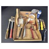 Variety of small tools - scraper, fire starter,