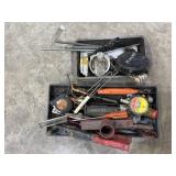 Rivet Gun, tape measure, magnet, tools