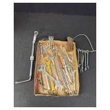 Multiple wrenches including sets of small wrenches
