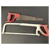 Great Neck hacksaw & plastic handle hand saw