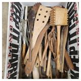 Misc Wooden Kitchen Utensils: Spoons, Mallet,