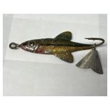 Fred Arbogast Tin Liz Minnow Fishing Lure