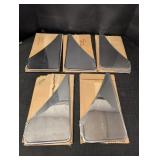 (5) sets of stainless steel mud flaps 13in long